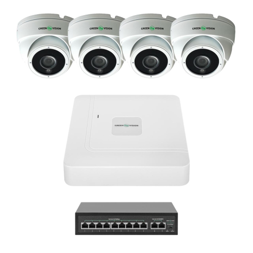 Комплект відеоспостереження на 4 камери GV-IP-K-W99/4 4MP