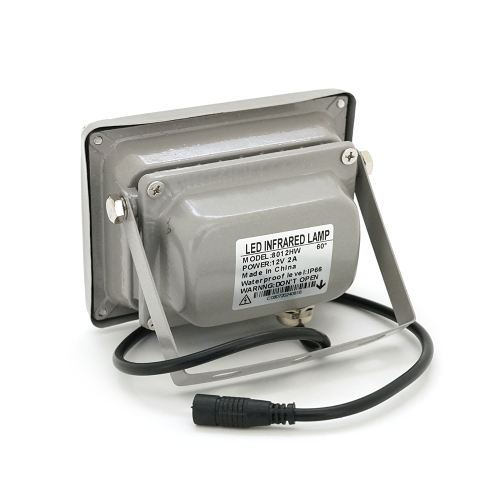 ІК прожектор YOSO 12V 16W, 6 + 2LED, IP66, 850нм, кут огляду 60 °, дальність до 30м, 110 * 86 * 63мм, BOX