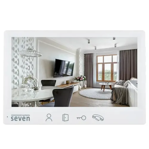 Комплект домофону 7 дюймів з панеллю виклику SEVEN DP-7571/07Kit white