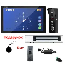 Комплект Wi-Fi домофона 10 дюймов с магнитным замком 280 кг SEVEN KD-7824d
