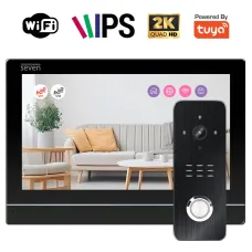 Комплект Wi-Fi домофона 7 дюймов с вызывной панелью SEVEN DP-7576/07Kit black