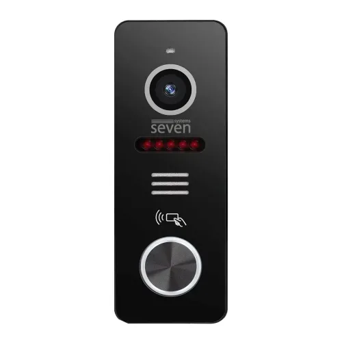 Комплект Wi-Fi домофону 7 дюймів з панеллю виклику SEVEN DP-7576/03Kit Black