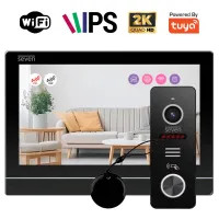 Комплект Wi-Fi домофону 7 дюймів з панеллю виклику SEVEN DP-7576/03Kit Black