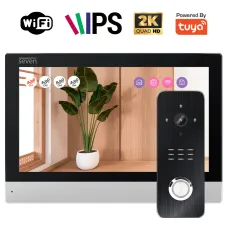 Комплект Wi-Fi домофона 7 дюймов с вызывной панелью SEVEN DP-7579/07Kit black