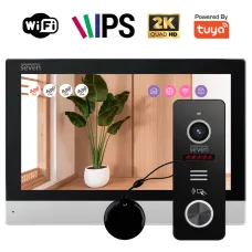 Комплект Wi-Fi домофона 7 дюймов с вызывной панелью SEVEN DP-7579/03Kit black
