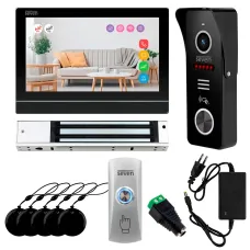 Комплект Wi-Fi домофона 7 дюймов с магнитным замком 280 кг SEVEN KD-7839d