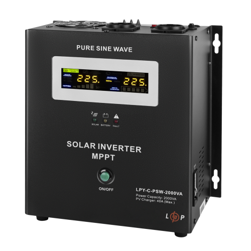 Сонячний інвертор (ДБЖ) LogicPower LPY-C-PSW-2000VA (1400W) MPPT24V