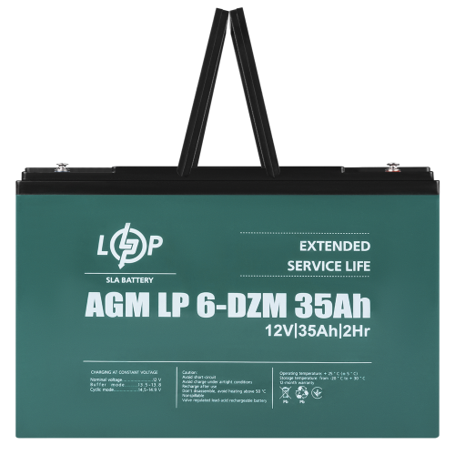 Тяговий свинцево-кислотний акумулятор LP 6-DZM-35 Ah
