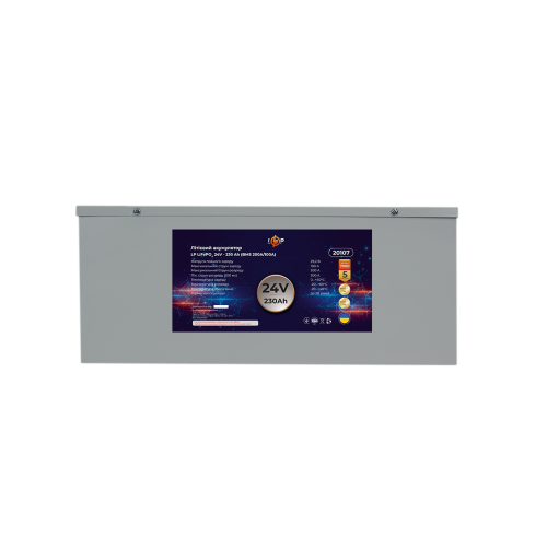 Акумулятор LP LiFePO4 24V (25,6V) - 230 Ah (5888Wh) (BMS 200A/100A) металл