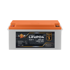 Акумулятор LP LiFePO4 12,8V - 230 Ah (2944Wh) (BMS 80A/40A) пластик для ДБЖ