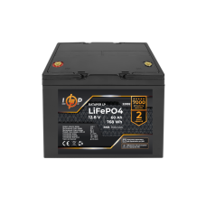 Акумулятор LP LiFePO4 12,8V - 60 Ah (768Wh) (BMS 80A/40А) пластик для ДБЖ