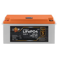 Акумулятор LP LiFePO4 для ДБЖ LCD 12V (12,8V) - 230 Ah (2944Wh) (BMS 150A/75A) пластик