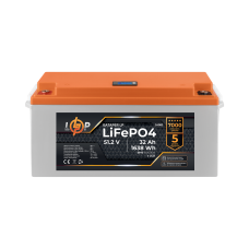 Акумулятор LP LiFePO4 48V (51,2V) - 32 Ah (1638Wh) (BMS 60A/30А) пластик LCD для ДБЖ