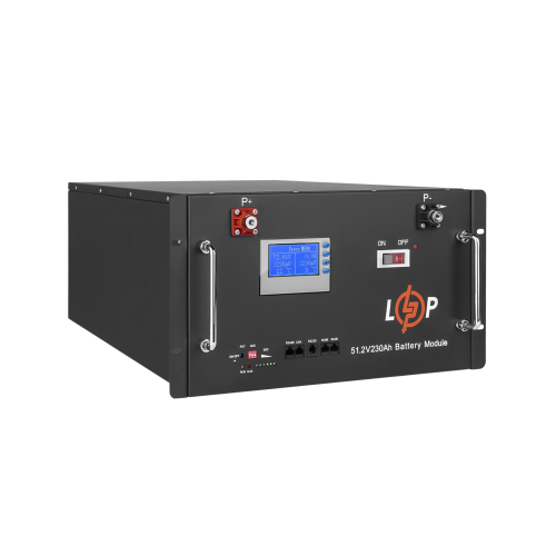 Акумулятор LP LiFePO4 48V (51,2V) - 230 Ah (11776Wh) (Smart BMS 200A) с LCD RM