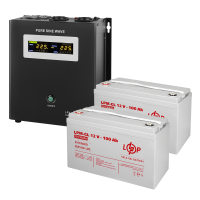 Комплект резервного питания LP (LogicPower) ИБП + гелевая батарея (UPS W1500 + АКБ GL 2800W)