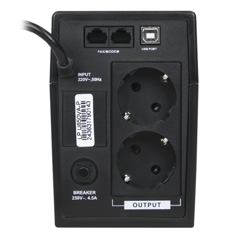 Лінійно-інтерактивне ДБЖ LP U650VA-P (390Вт)