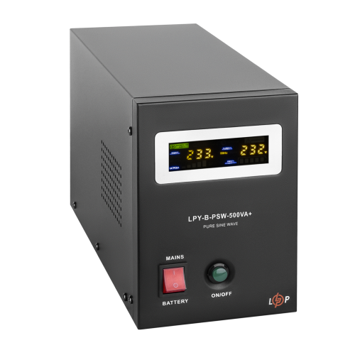 ДБЖ з правильною синусоїдою 12V LPY-B-PSW-500VA+ (350Вт) 5A/10A