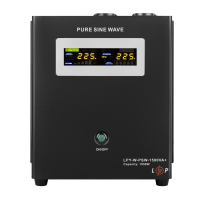 ДБЖ з правильною синусоїдою 24V LPY-W-PSW-1500VA+(1050Вт)10A/15A