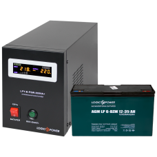 Комплект резервного живлення LP (LogicPower) ДБЖ + DZM батарея (UPS B800 + АКБ DZM 455W)