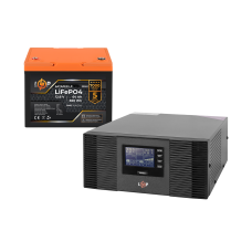 Комплект резервного живлення LogicPower B1500 + літієва (LiFePO4) батарея 819 Wh