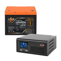Комплект резервного питания LP (LogicPower) ИБП + литиевая (LiFePO4) батарея (UPS B1000 + АКБ LiFePO4 1280Wh)