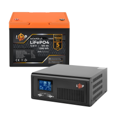 Комплект резервного питания LP (LogicPower) ИБП + литиевая (LiFePO4) батарея (UPS B1000 + АКБ LiFePO4 1280Wh)