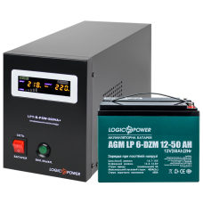 Комплект резервного живлення LP (LogicPower) ДБЖ + DZM батарея (UPS B500 + АКБ DZM 650W)