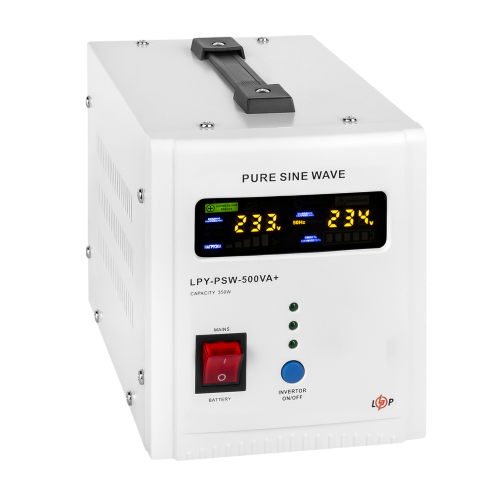 Комплект резервного живлення для котла LP (LogicPower) ДБЖ + гелева батарея (UPS 500VA + АКБ GL 900W)