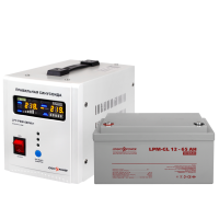 Комплект резервного живлення для котла LP (LogicPower) ДБЖ + гелева батарея (UPS 500VA + АКБ GL 900W)