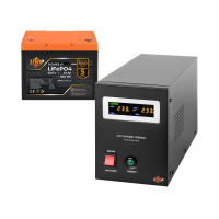 Комплект резервного живлення LogicPower B1500 + літієва (LiFePO4) батарея 820 Wh