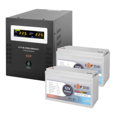 Комплект резервного живлення LP (LogicPower) ДБЖ + гелева батарея (UPS B6000 + АКБ GL 1200W)