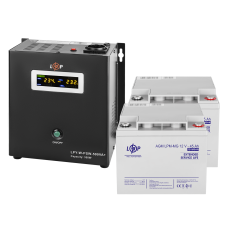 Комплект резервного живлення LP LogicPower W500 + мультигелева батарея 1080 Ватт (UPS W500+ АКБ MG 1080W)