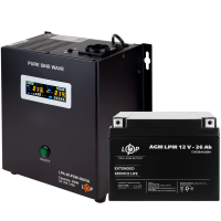 Комплект резервного питания для котла LP (LogicPower) ИБП + AGM батарея (UPS 500VA + АКБ AGM 330W)