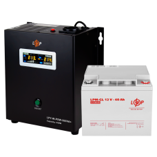 Комплект резервного живлення для котла LP (LogicPower) ДБЖ + гелева батарея (UPS W500 + АКБ GL 520W)
