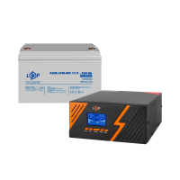 Комплект резервного живлення LP (LogicPower) ДБЖ + мультигелева батарея (UPS B1500 + АКБ MG 1200Wh)