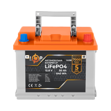 Автомобільний літієвий акумулятор LP LiFePO4 (+ праворуч) 12V - 50 Ah