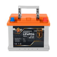 Автомобильный аккумулятор литиевый LP LiFePO4 12V - 64 Ah (+ справа)