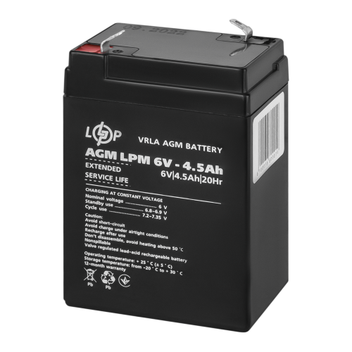 Акумулятор AGM LPM 6V - 4.5 Ah