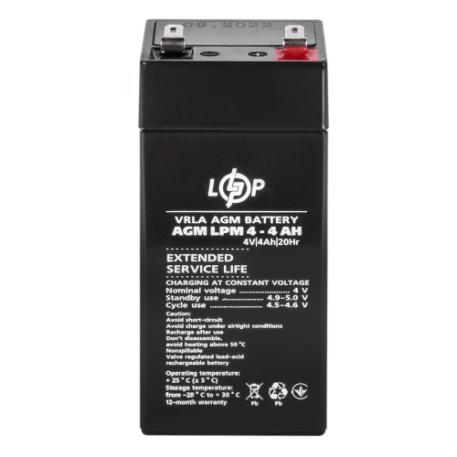 Акумулятор AGM LPM 4V - 4 Ah
