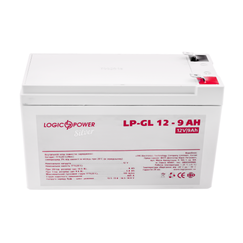 Акумулятор гелевий LP-GL 12V - 9 Ah Silver