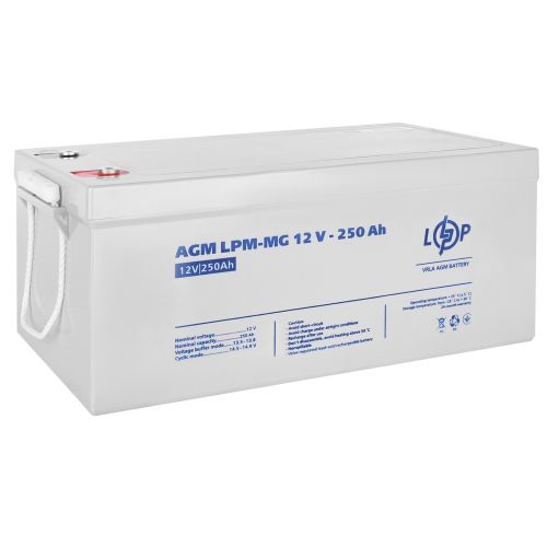 Акумулятор мультигелевий LPM-MG 12V - 250 Ah
