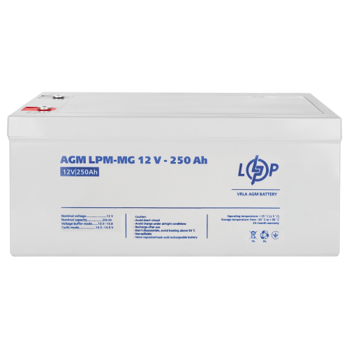 Акумулятор мультигелевий LPM-MG 12V - 250 Ah