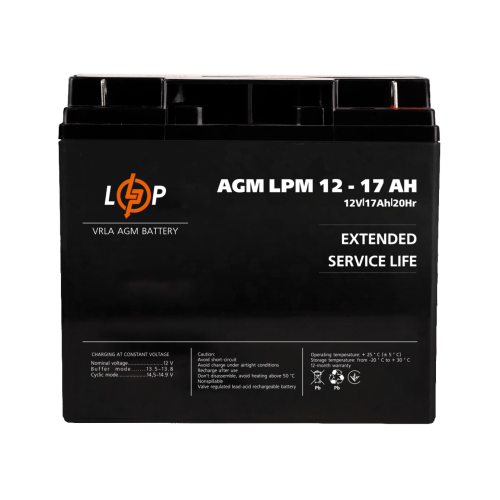 Акумулятор AGM LPM 12V - 17 Ah (2020)