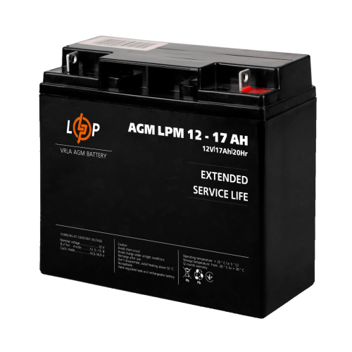 Акумулятор AGM LPM 12V - 17 Ah (2020)