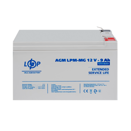Акумулятор мультигелевий LPM-MG 12V - 9 Ah