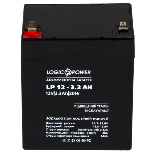 Акумулятор AGM LP 12V - 3.3 Ah Silver