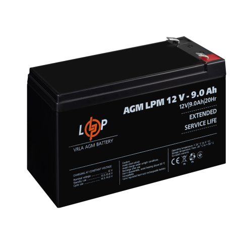 Акумулятор AGM LPM 12V - 9 Ah