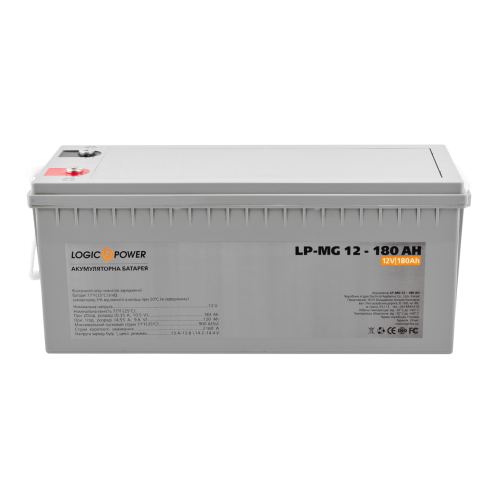 Акумулятор мультигелевий LP-MG 12V - 180 Ah Silver