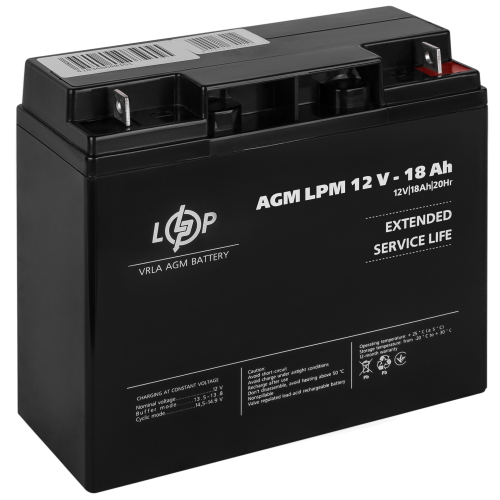 Акумулятор AGM LPM 12V - 18 Ah