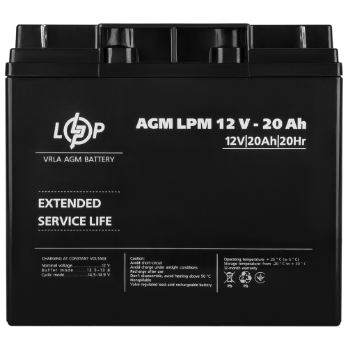 Акумулятор AGM LPM 12V - 20 Ah